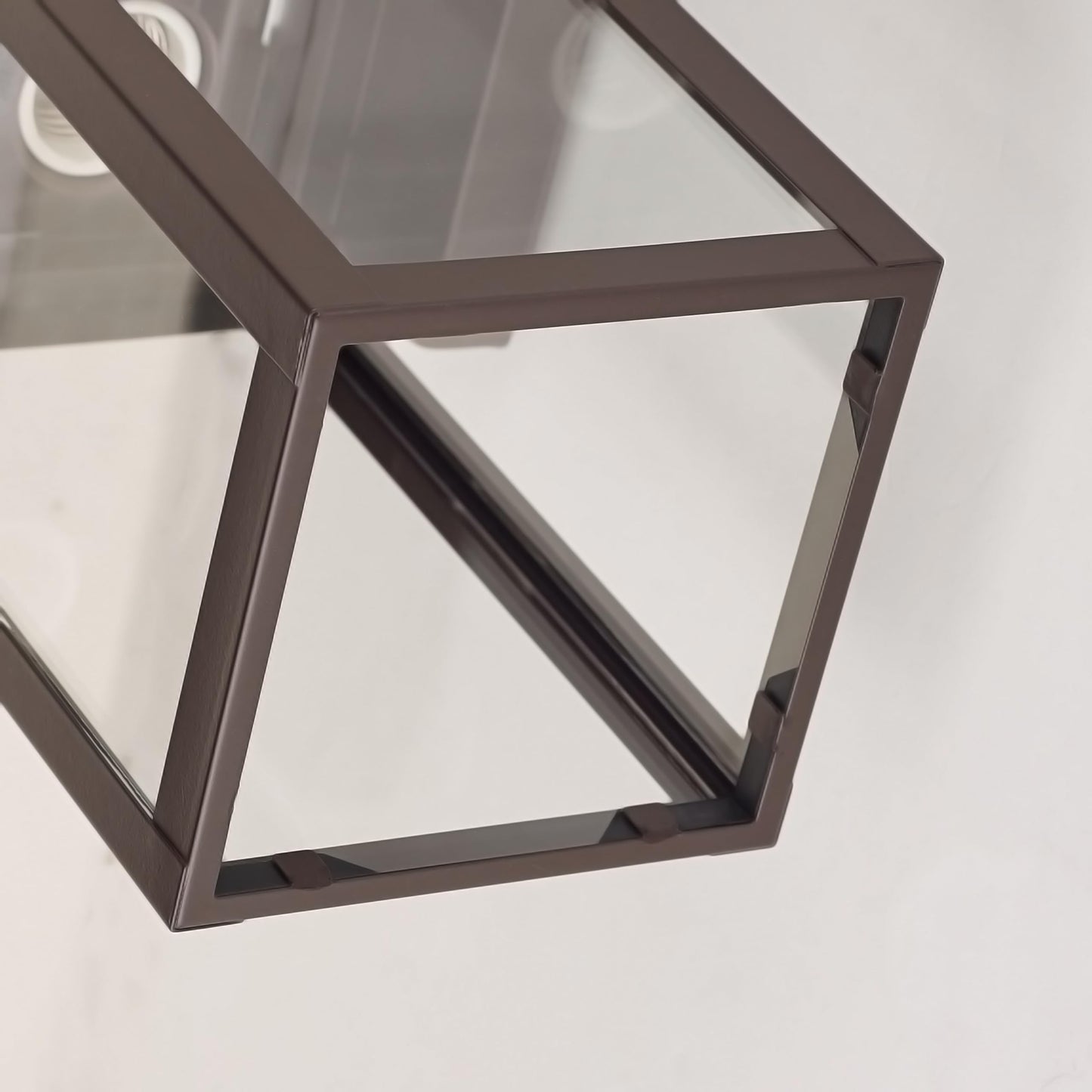 ACLand Outdoor Wall Lantern Light Fixture 2 Pack, 11 Inch, Oil Rubbed Bronze, Clear Water Glass, Model A400221