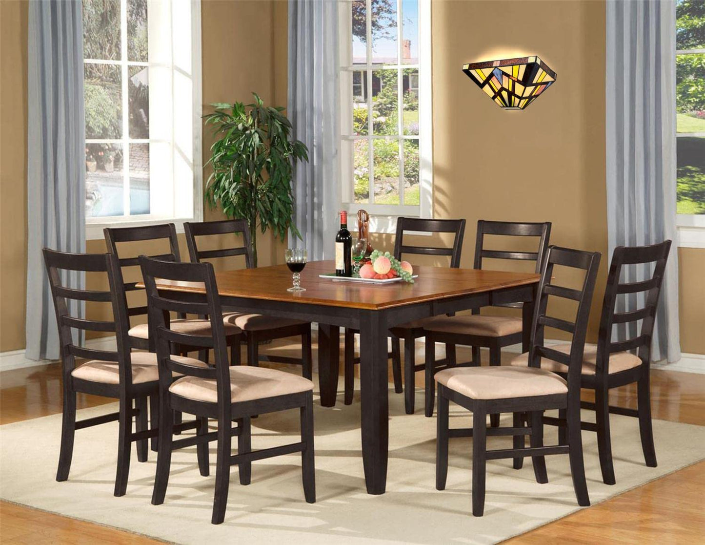 Chloe Lighting Vincent Mission Tiffany-Style Wall Sconce, 1 Light, 12in Wide, Multicolor, Model CH3T523BM12-WS1, Blackish Bronze Finish